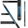 thumbnail image 4 of Athena Cues ATH49 17 17 oz Athena Blue with White Roses Pool Cue, 4 of 9