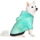 thumbnail image 2 of Fotbe Cyan Mint Marble Sudadera con Estampado para Perros Pequeños – Suéter con Capucha para Mascotas, Tela Suave de Forro Polar con Bolsillo-Large, 2 of 7