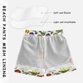 thumbnail image 3 of FORMRS Boys Swim Trunks Quick Dry Mesh Liner Boardshorts Sizes XS-XL, Vegetables Pattern, 3 of 7