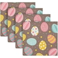 thumbnail image 5 of Coolnut Easter Eggs Cloth Napkins Set of 4, Oversized Washable Reusable Polyester Dinner Table Napkins for Family, Restaurant, Party Decor, 20 x 20 Inch, 5 of 7