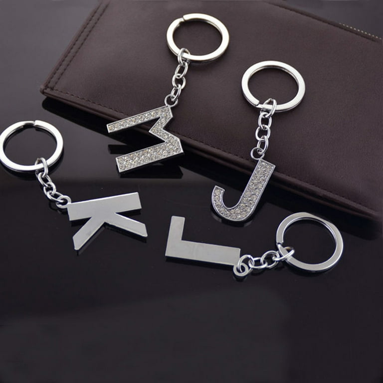 SSBSM Bling Alphabet Keyring Initial Letter Unisex Rhinestone