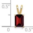 thumbnail image 3 of 14k 7x5mm Emerald-cut Garnet Pendant XP420GA, 3 of 3