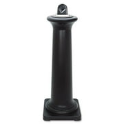 Rubbermaid Commercial 9W300BLA GroundsKeeper Tuscan Receptacle, 13 x 13 x 38 3/8, Black, 1 Each