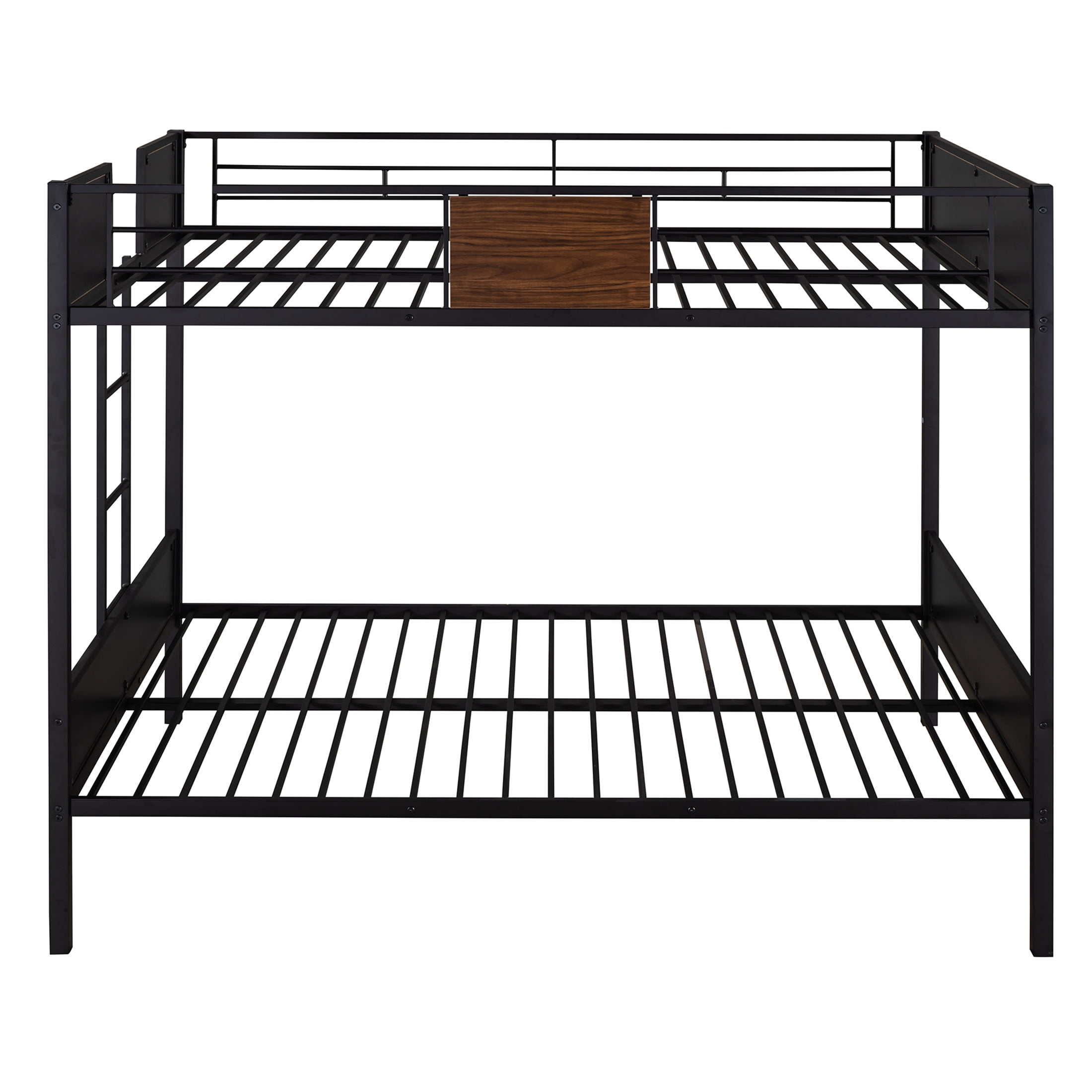 Aukfa Bunk Bed Full over Full, Heavy Duty Metal Bunk Bed for Dorm Bedroom, Black