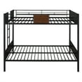 thumbnail image 4 of Aukfa Bunk Bed Full over Full, Heavy Duty Metal Bunk Bed for Dorm Bedroom, Black, 4 of 9