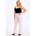 thumbnail image 2 of Plus Size Tummy Control Butt Sculpting Flare Pants with Pockets - Ballet Slippers, 2 of 7