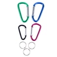 thumbnail image 2 of Jacent Aluminum Spring Loaded Carabiner with Key Ring  Assorted Sizes and Colors (Pack of 8), 2 of 4