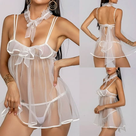 

Tejiojio Mother s Day Gifts Women Seamless Solid Color Bralette Panty Strappy Lace Embroidery Lingerie Set