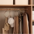 thumbnail image 7 of 5pcs S-Shape Hooks Aluminum Alloy Bedroom Kitchen Multifunctional Hanging Hook Clasp Holder Pants Hats Hanging Storage Hangers (5pcs Gold B), 7 of 7