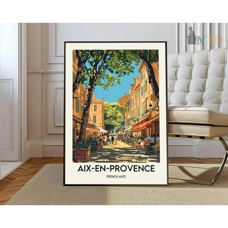 Aix En Provence Travel Poster, Aix-En-Provenceaix-En-Provence Poster Print, Aix-En-Provence Photo, Aix-En-Provence Decor, France Wall Art, Modern Wall Decor, 8x12 UNFRAMED