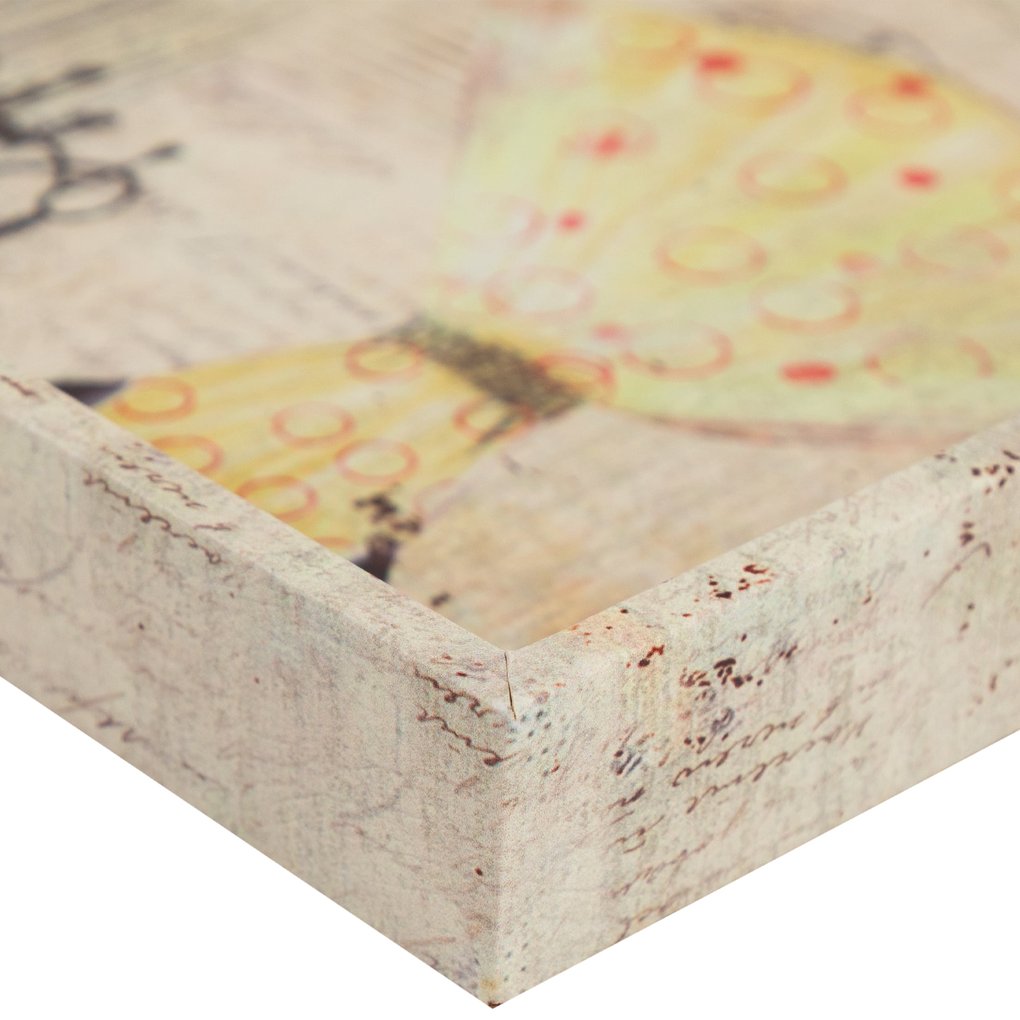 Northlight Set of 3 Vintage-Style Fashion and Dresses Square Wooden Serving Trays - White/Brown