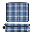 thumbnail image 2 of Hair Tools Storage with Heat Resistant Mat- Blue and White Color Scheme Printed Curling Iron Travel Bag/Flat Iron Case for Women, 2 of 8