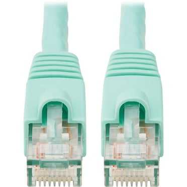 Eaton Tripp Lite Series Cat6a 10G Snagless UTP Ethernet Cable RJ45 M/M Aqua 20 ft. 6.09 m