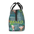 thumbnail image 4 of Phineas And Ferb Portable Lunch Bag, Insulated Lunch Box Reusable Lunch Totes Bag For Camping Hiking Travel Picnic, 4 of 8