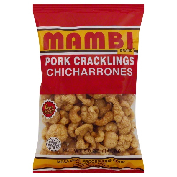 Mambi Pork Cracklings Chicharrones, 5 Oz.