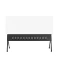 thumbnail image 2 of Flash Furniture Davis 60"W x 24"D Foldable Training Room Table Laminate White Tabletop/Black Frame, 2 of 17