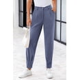 thumbnail image 4 of Pantalones PRETTYGARDEN 2025 de tiro alto, largo hasta el tobillo, gris azul XXL, 4 of 8