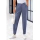 thumbnail image 4 of Pantalones PRETTYGARDEN 2025 de tiro alto, largo al tobillo, azul grisáceo, talla L, 4 of 8