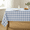 Light Blue and White, variant on Verolix Checkered Tablecloth 60 x 60 Inch Square, Pink White Gingham Table Cover, Waterproof Washable Wrinkle Resistant Polyester Fabric for Kitchen Dining Indoor Outdoor Use