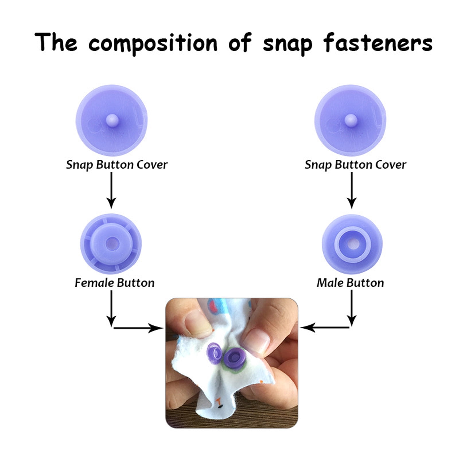 1000Sets Resin Button Fasteners 12mm Press Button for Bibs Baby Clothing Cloth Diapers Colorful Press Button for Sewing
