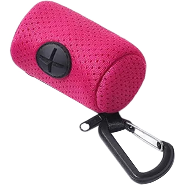 HUGFEGWE Support de Sac Poubelle pour Animaux Distributeur de Sacs en Maille avec Crochet