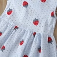 thumbnail image 6 of Toddler Girls' Dresses Kids Baby Cartoon Strawberry Princess Dresses Summer Clothes for Girls Size 4-5T, 6 of 6