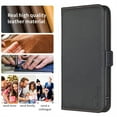 thumbnail image 5 of Allytechgroup Compatible with Samsung Galaxy S25 Case with Credit Card Slot, PU Leather Flip Wallet Phone Case with Kickstand Military Grade Drop Protection for Samsung Galaxy S25, Black, 5 of 6