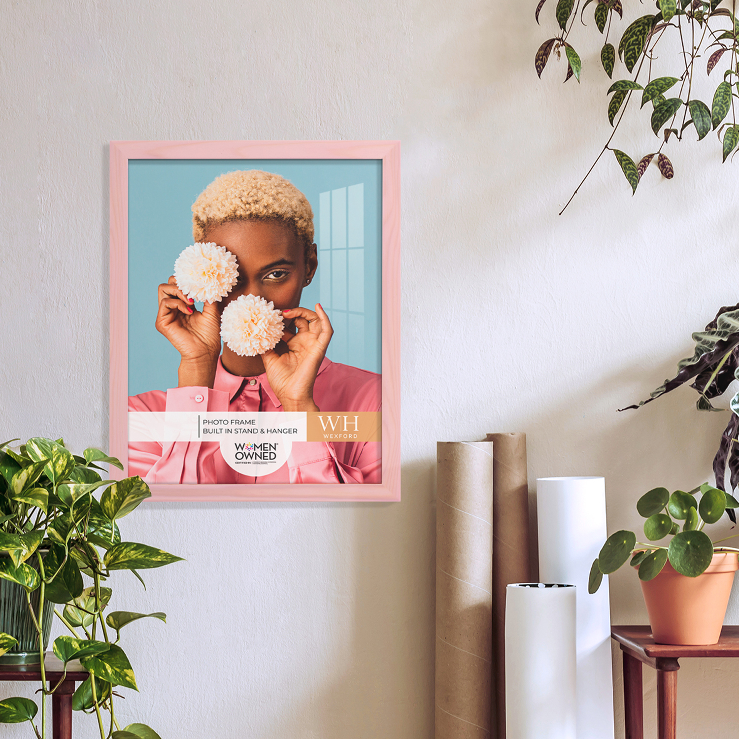 Woodgrain 11 in. x 14 in. Sunset Pink Picture Frame (Set of 2)