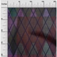 thumbnail image 2 of oneOone Cotton Cambric Dark Magenta Fabric Argyle Sewing Fabric By The Yard Printed Diy Clothing Sewing Supplies 42 Inch Wide, 2 of 4