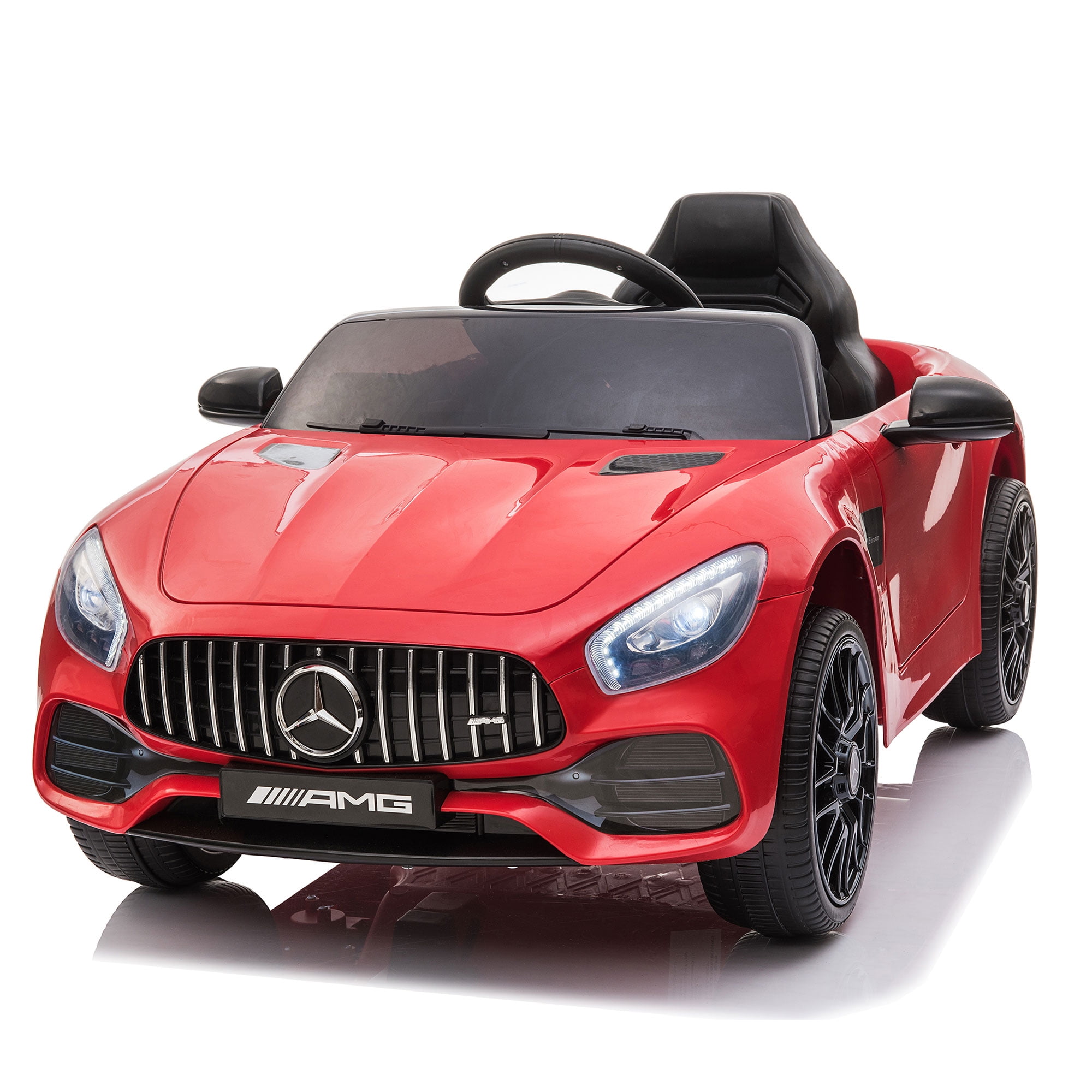 Kepooman 12V Kids Ride On Car for Gifts Boys & Girls, Rechargeable Toy Vehicle with Remote Control, Red