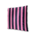 thumbnail image 3 of Pinkish Black Wide Stripes Throw Pillow Covers Pillowcases 18 x 18 Inch Home Decor 2 Packs for Bedroom Sofa, 3 of 6