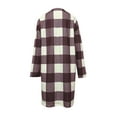 thumbnail image 5 of lcziwo 2024 Shackets for Women Casual Plaid Button Down Long Sleeve Hooded Shirt Jackets Open Front Fall Clothes Tartan Outwear Coats, 5 of 5
