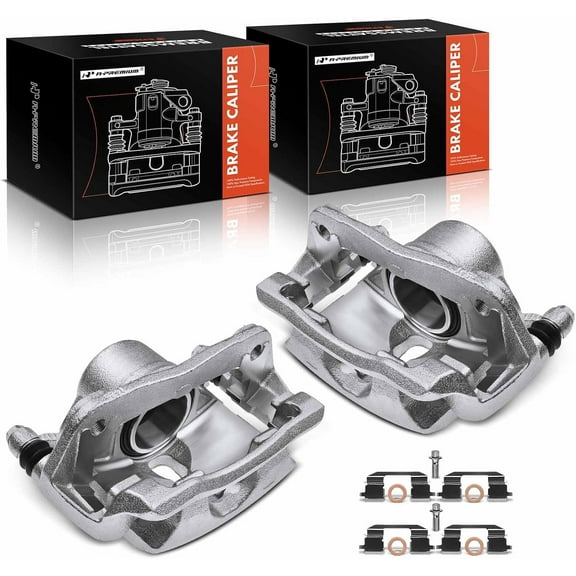 A-Premium Disc Brake Caliper Assembly with Bracket Compatible with Civic 2013-2020 Accord 2003-2017 Fit 2013-2014 CR-Z Acura Front Side 2-PC Set