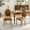 Orange, variant on HUTWIFE Home Mid-Century Adult PU Leather Dining Side Chairs, Green (Set of 2)