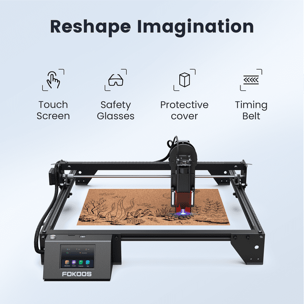 新品FOKOOS レーザー彫刻機 FE10 10W レーザー高出力 コンソール付 FOKOOS FE10 10W Laser Engraver, 60W Machine with 3.5