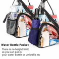 thumbnail image 4 of Bolso bandolera HULISEN de PVC transparente aprobado para estadios, impermeable, 4 of 9