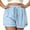 Sky Blue, variant on Asxite Plus Size Womens Pajamas Pants High Waist Drawstring Elastic Waist Solid Cuffed Summer Sleepwear