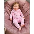 thumbnail image 4 of Loicainy Baby Toddler Girls Clothes Set 3 6 12 18 24 Months 2T 3T 4T 5T Cherry Print Long Sleeve T-shirt with Pants Fall Outfit, 4 of 9