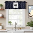 thumbnail image 2 of Bear Valance Curtain for Windows Pine Needles Pine Fruit Blue Forest Retro Rod Pocket Curtain Valances Short Window Treatments Panels for Kitchen Bathroom Laundry Room Basement 60 x 14 Inch, 2 of 9