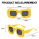 thumbnail image 3 of Gafas de sol inflables inflables de la tendencia de la moda gafas de sol cuadradas del tiroteo de la calle, hechas de PC, 3 of 6