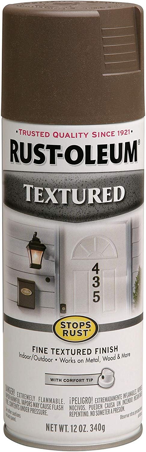 Rust-Oleum 7226830 Textured Spray Paint, 12 oz, Bronze - Walmart.com