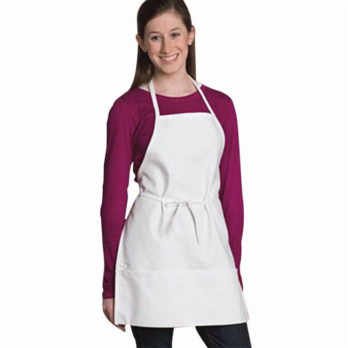 Uncommon Threads Unisex Child Apron 2 Sec. Pocket, White, One Size