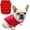 Red, variant on French Bulldog Embroidery Cotton Dog Shirts Pet Puppy T-Shirt Clothes Outfit Apparel Coats Tops