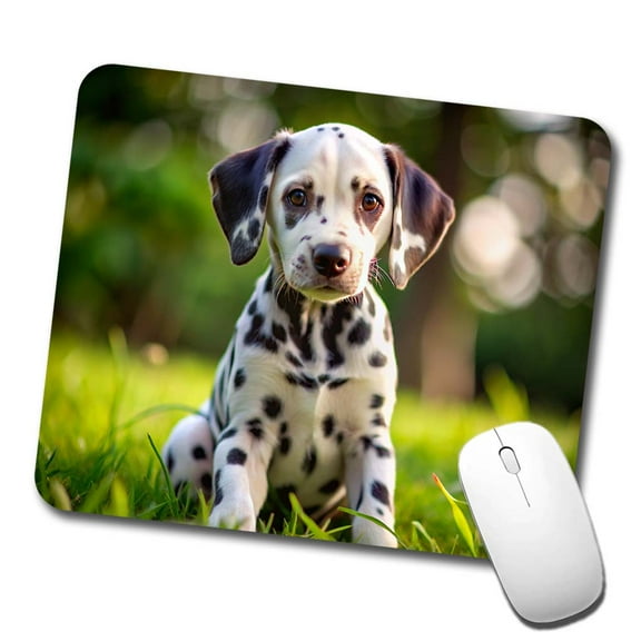 Dalmatian Dog Puppy Photo Mouse Pad Low Profile Gaming Mat