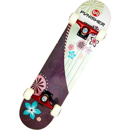 Punisher Skateboards Soul 31.5 In. x 7.75 In. ABEC-7 Deep Concave Canadian Maple Complete Skateboard