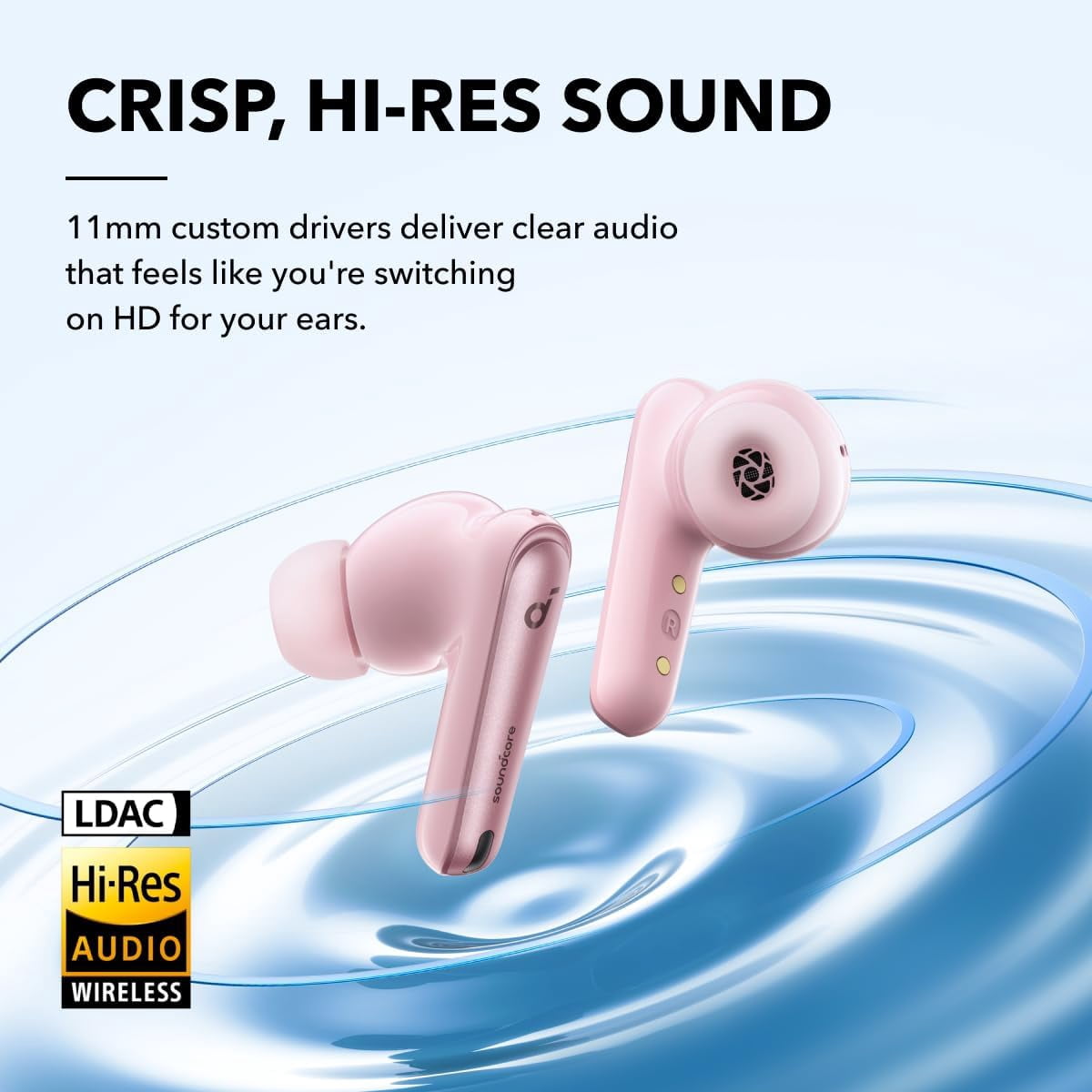 Restored Like New Soundcore by Anker Liberty 4 NC Wireless Noise Cancelling Earbuds, 98.5% Noise Reduction, Wireless Charging (Refurbished)