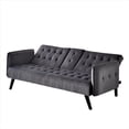 thumbnail image 4 of Beniamino 78'' Velvet Square Arm Sleeper, 4 of 5