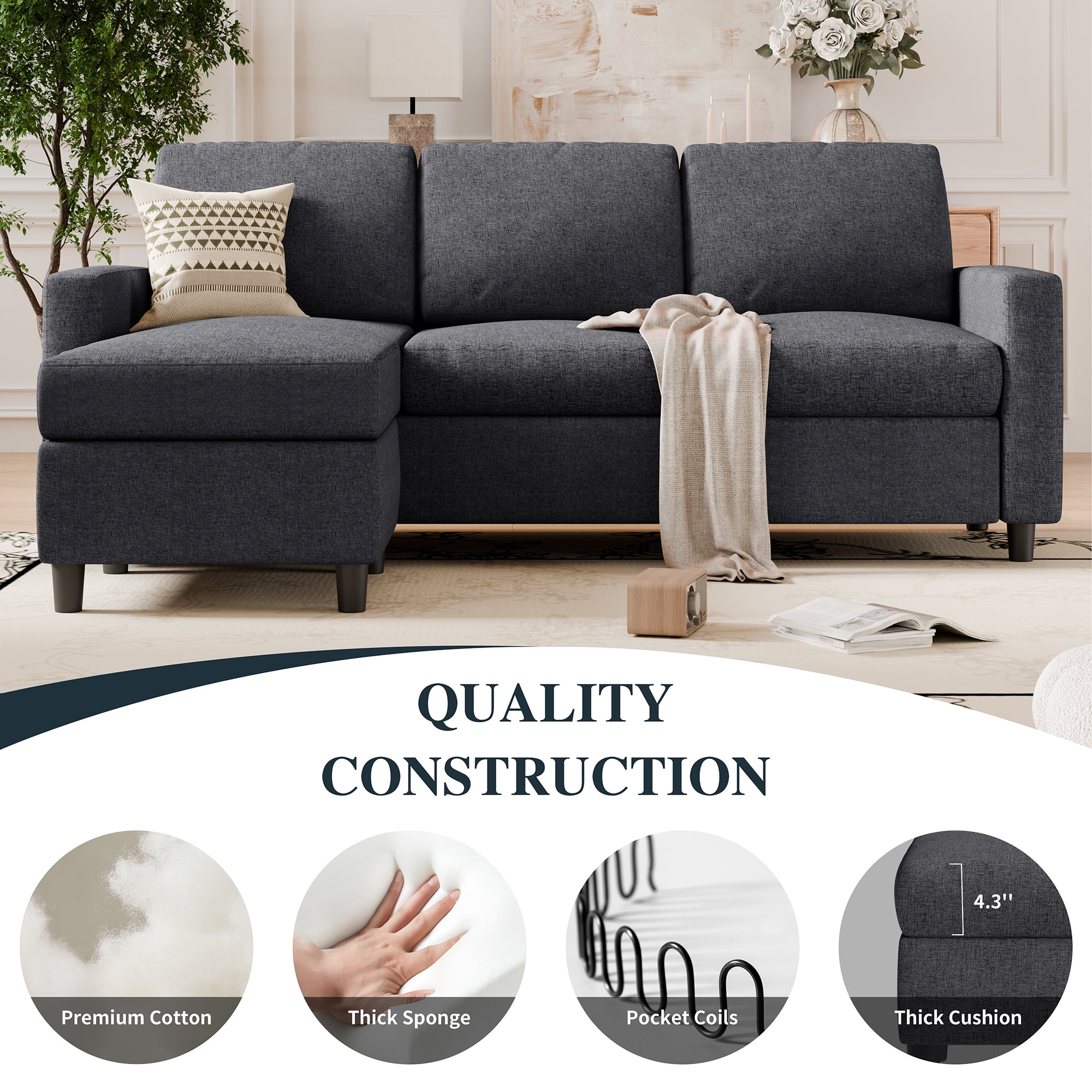 Walsunny sectional sofa discount