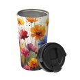 thumbnail image 2 of KLL Colorful Wildflower Meadow Pattern Stainless Steel Vacuum Insulated Tumbler - Carry Insulated Coffee Mug - Reusable Insulated Cold Brew Iced Coffee Cup Thermos, 2 of 8