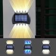 thumbnail image 7 of Solar Lights Outdoor Wireless, 10 Led Up Down Wall Lights for Outside Patio Garden, Ip65 Waterproof Solar Powered Exterior Lighting Fixtures for Yard Walkway Porch, 7 of 7